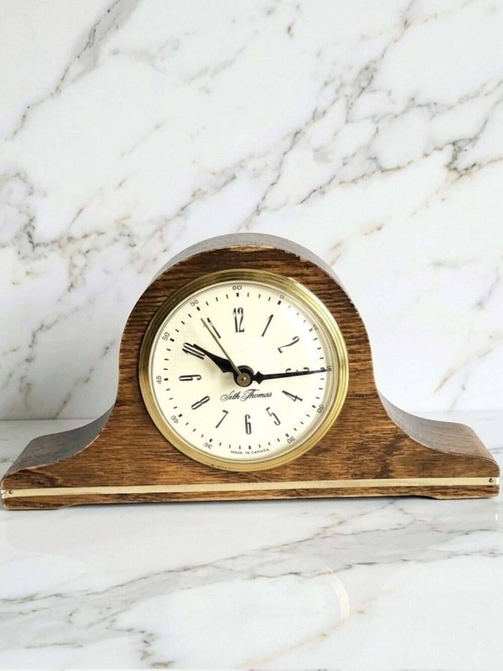 Vintage Seth Thomas "Mantelette" Electric Mantel Clock (Model 0107) - Working